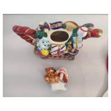 Holiday Linens, Pot Holders & Whimsical Tea Pot Holiday Linens, Pot Holders & Whimsical Tea Pot