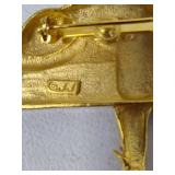 Lot of Costume Brooches - Many Stamped! Lot of Costume Brooches - Many Stamped!