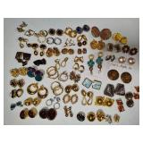 Large Lot of Vintage Earrings - All Clip Large Lot of Vintage Earrings - All Clip