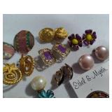 Large Lot of Vintage Earrings - All Clip Large Lot of Vintage Earrings - All Clip
