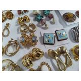 Large Lot of Vintage Earrings - All Clip Large Lot of Vintage Earrings - All Clip