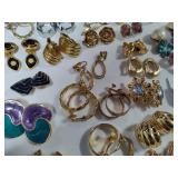 Large Lot of Vintage Earrings - All Clip Large Lot of Vintage Earrings - All Clip