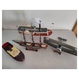 Lot of Model Boats & Airplane Lot of Model Boats & Airplane
