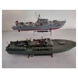 Two Military Model Boats Two Military Model Boats