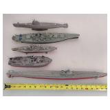 Assorted Military Model Ships Assorted Military Model Ships