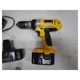 14.4v DeWalt Drill, Batteries, Charger