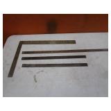 Spring Steel Straight Edge Rules & Steel Square