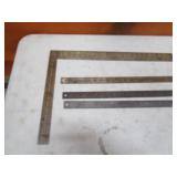 Spring Steel Straight Edge Rules & Steel Square