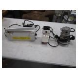 Heat Sealer, Bit Sharpener, Router