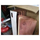 Large Lot of Misc Wood pcs, Plexi Glass, Tubs (see all pics)