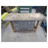Rolling Workbench w/Steel Parts Drawers