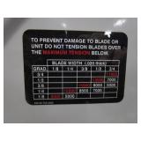 Delta X5 Band Saw on Roller Base