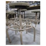 (6) Adjustable Height Shop Stools