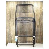 Metal Mesh Outdoor Portable Patio Folding Chair Black - Room Essentials Metal Mesh Outdoor Portable Patio Folding Chair Black - Room Essentials