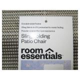 Sling Folding Patio Chair Tan - Room Essentials Sling Folding Patio Chair Tan - Room Essentials