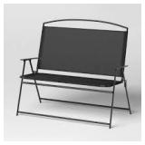 Sling Folding Outdoor Portable Patio Chair Black - Room Essentials Sling Folding Outdoor Portable Patio Chair Black - Room Essentials