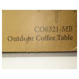 Piermont Outdoor Metal Sectional Coffee Table - Matte Black - Crosley Piermont Outdoor Metal Sectional Coffee Table - Matte Black - Crosley