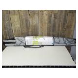 6' Round Grid Monochrome Outdoor Patio Market Umbrellas White with White Pole - Room Essentials 6' Round Grid Monochrome Outdoor Patio Market Umbrellas White with White Pole - Room Essentials