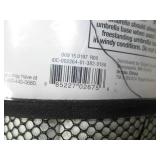 6' Round Grid Monochrome Outdoor Patio Market Umbrellas White with White Pole - Room Essentials 6' Round Grid Monochrome Outdoor Patio Market Umbrellas White with White Pole - Room Essentials