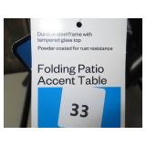 Folding Round Patio Accent Table - Room Essentials Folding Round Patio Accent Table - Room Essentials