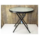 Folding Round Patio Accent Table Clear - Room Essentials Folding Round Patio Accent Table Clear - Room Essentials