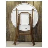 French Cafe Folding Round Patio Bistro Table White - Threshold French Cafe Folding Round Patio Bistro Table White - Threshold