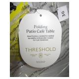 French Cafe Folding Round Patio Bistro Table White - Threshold French Cafe Folding Round Patio Bistro Table White - Threshold