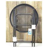 18' Metal Mesh Patio Accent Table Black - Room Essentials 18' Metal Mesh Patio Accent Table Black - Room Essentials