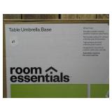 25lbs Steel Square Outdoor Patio Market Umbrella Bases White - Room Essentials 25lbs Steel Square Outdoor Patio Market Umbrella Bases White - Room Essentials