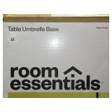 25lbs Steel Square Outdoor Patio Market Umbrella Bases Black - Room Essentials 25lbs Steel Square Outdoor Patio Market Umbrella Bases Black - Room Essentials