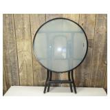 Folding Round Patio Accent Table Clear - Room Essentials Folding Round Patio Accent Table Clear - Room Essentials