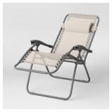 Zero Gravity Outdoor Portable Folding Lounge Chair Tan - Room Essentials Zero Gravity Outdoor Portable Folding Lounge Chair Tan - Room Essentials