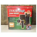 As Seen on TV 100' Pocket Hose Copper Bullet: Lead-Free, Burst-Resistant & Kink-Free Expandable Hose As Seen on TV 100' Pocket Hose Copper Bullet: Lead-Free, Burst-Resistant & Kink-Free Expandable Hose