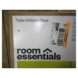 25lbs Steel Square Outdoor Patio Market Umbrella Bases Sage Green - Room Essentials 25lbs Steel Square Outdoor Patio Market Umbrella Bases Sage Green - Room Essentials