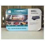 Charbroil Deep Dish and Cutting Board Stainless Steel Heat-Resistant Grill Topper Black/Silver Charbroil Deep Dish and Cutting Board Stainless Steel Heat-Resistant Grill Topper Black/Silver