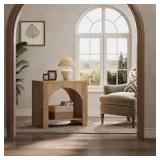 Kerlin 27.56 in. Brown Rectangular Wood End Table with Storage Shelves Kerlin 27.56 in. Brown Rectangular Wood End Table with Storage Shelves