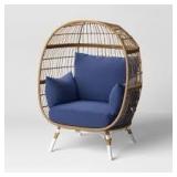 4pc Southport Egg Chair Replacement Outdoor Cushion Sets Navy Blue - Threshold (cushions only!!) 4pc Southport Egg Chair Replacement Outdoor Cushion Sets Navy Blue - Threshold (cushions only!!)