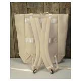 ALL IN MOTION FAUX NEOPRENE TOTE BACKPACK - TAN ALL IN MOTION FAUX NEOPRENE TOTE BACKPACK - TAN