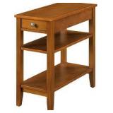 Convenience Concepts American Heritage Chairside End Table with Drawer 23.5' Convenience Concepts American Heritage Chairside End Table with Drawer 23.5'