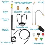 Extrafein 21 Foot telescoping Pressure Washer Wand Extension Extrafein 21 Foot telescoping Pressure Washer Wand Extension