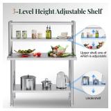 Jocisland 48' X 24' NSF Stainless Steel Work Table Jocisland 48' X 24' NSF Stainless Steel Work Table