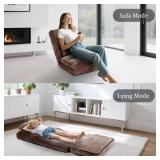 DeeLyan Floor Chair with Back Support and Pillow (Brown) DeeLyan Floor Chair with Back Support and Pillow (Brown)