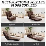 DeeLyan Floor Chair with Back Support and Pillow (Brown) DeeLyan Floor Chair with Back Support and Pillow (Brown)