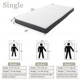 Hueify Tri-Fold 3' Twin Size Foldable Mattress in a Box Hueify Tri-Fold 3' Twin Size Foldable Mattress in a Box
