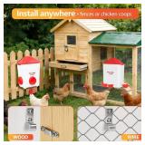 Fvlortrik 3 Gallon Chicken Waterer and Feeder Set Fvlortrik 3 Gallon Chicken Waterer and Feeder Set