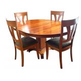 LR-  Cherry Dining Table with 4 Chairs