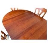 LR-  Cherry Dining Table with 4 Chairs