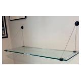 U - Wall-Mount Glass Shelves with Cables