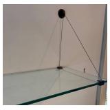 U - Wall-Mount Glass Shelves with Cables