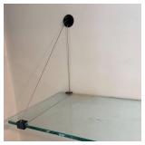 U - Wall-Mount Glass Shelves with Cables